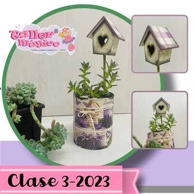 CLASE 3-ENERO-2023 LATA, PAJARERA, DECOUPAGE Y MÁS