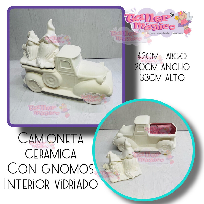 CAMIONETA DE CERÁMICA. Solo entrega en tienda CDMX