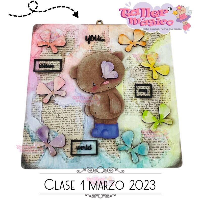 CLASE 1 MARZO 2023 CUADRO OSITO ACUARELA