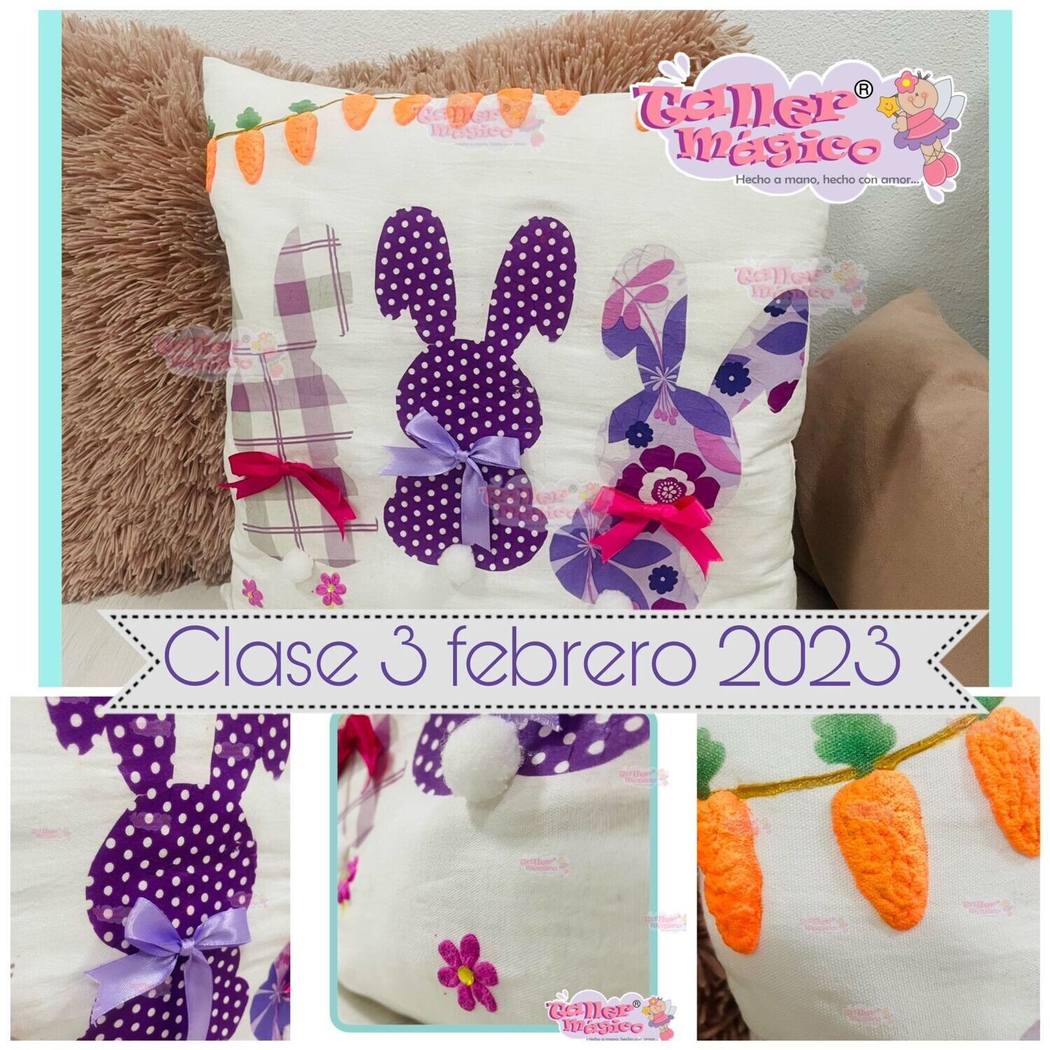 CLASE 3 FEBRERO 2023 COJIN CONEJOS