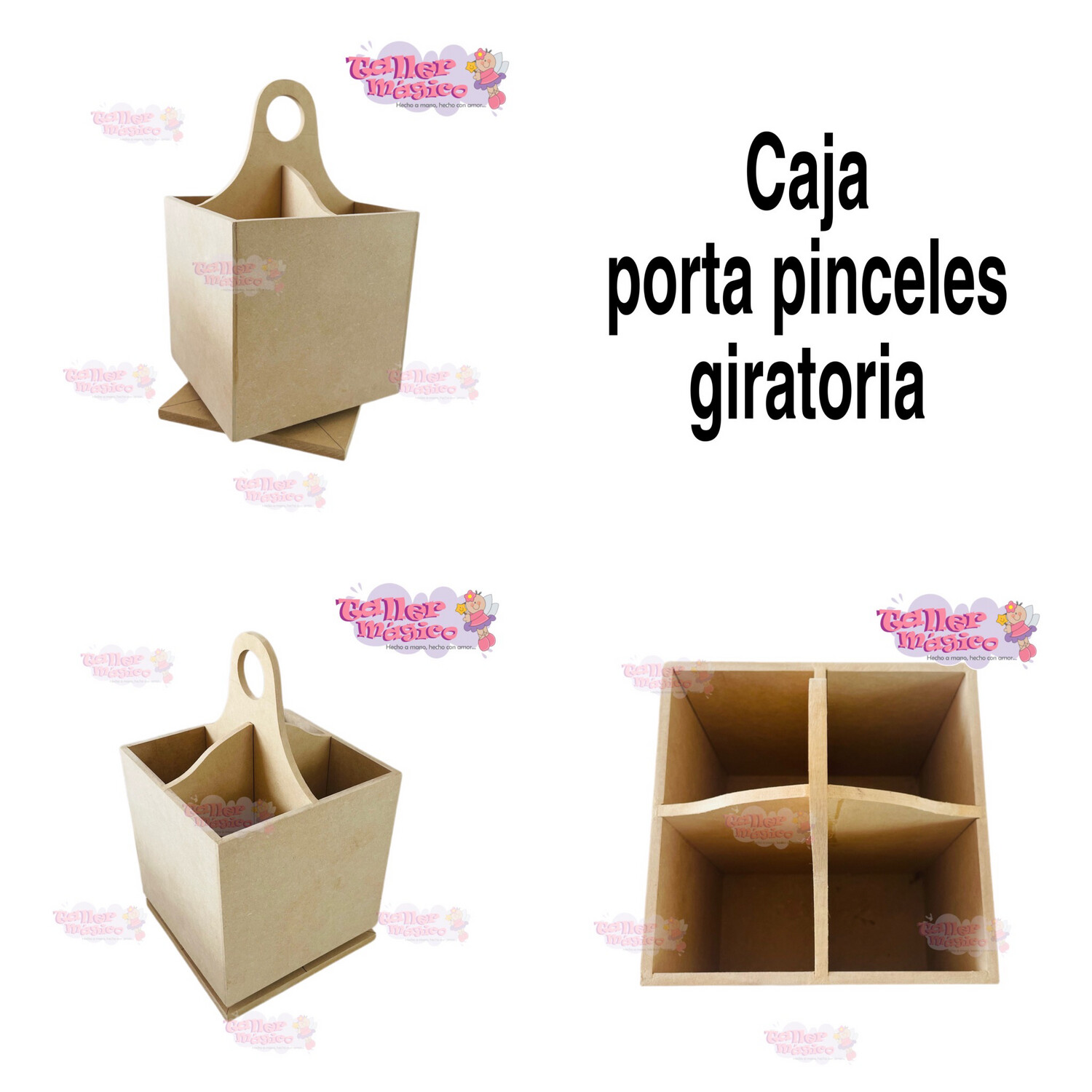 CAJA PORTA PINCELES GIRATORIA
