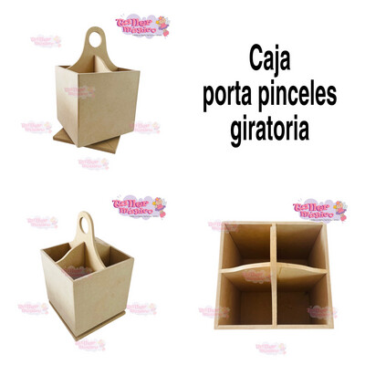 CAJA PORTA PINCELES GIRATORIA