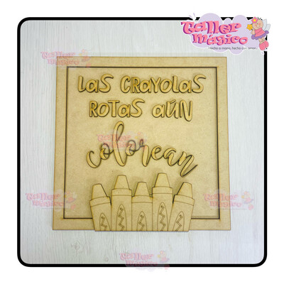 LAS CRAYOLAS ROTAS (20cm)