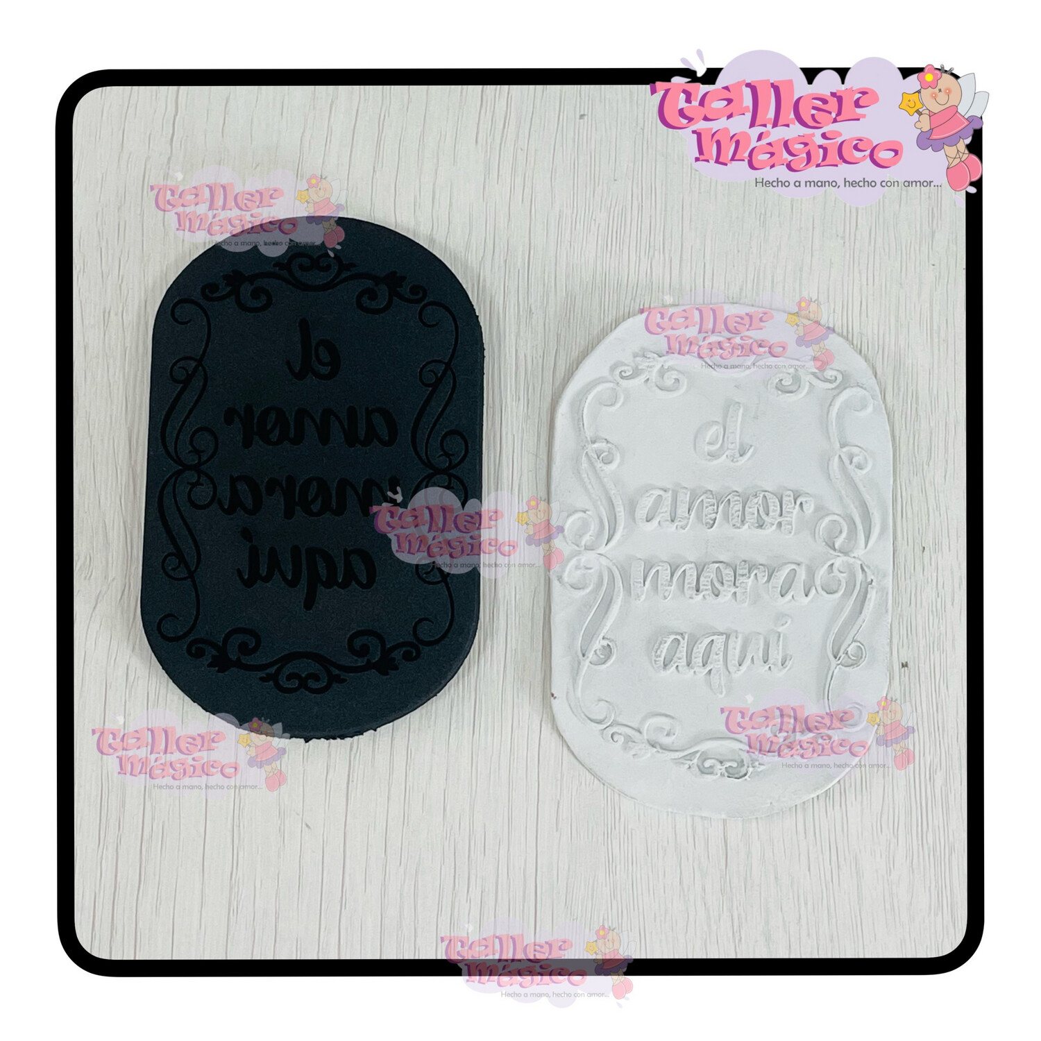 SELLO AMOR MORA ARABESCO 11x7 CM