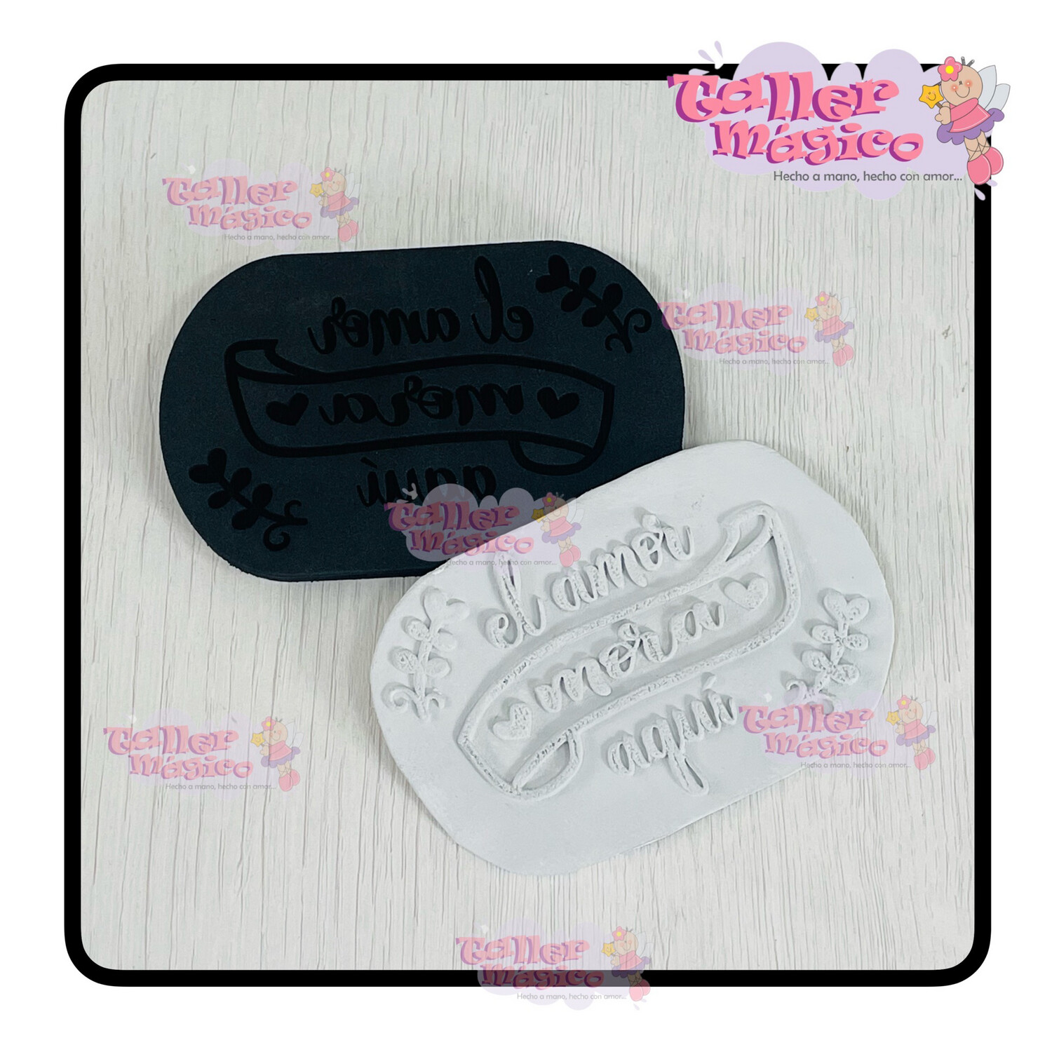 SELLO AMOR MORA GUÍA 11x7CM