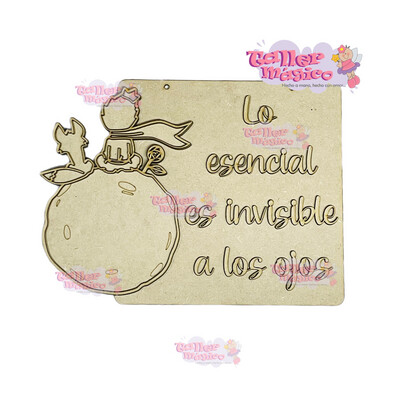LO ESENCIAL ES INVISIBLE A LOS OJOS 34x25cm