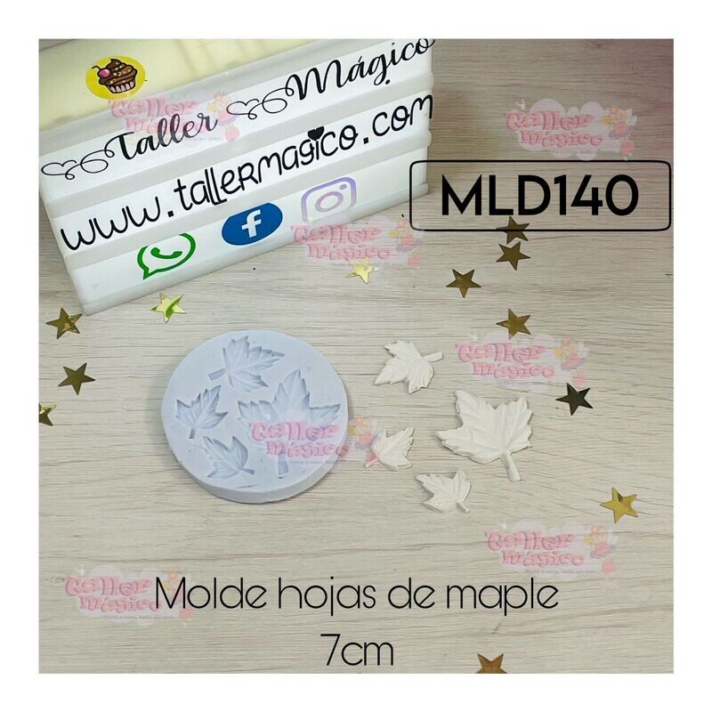 MOLDE HOJA DE MAPLE 7CM