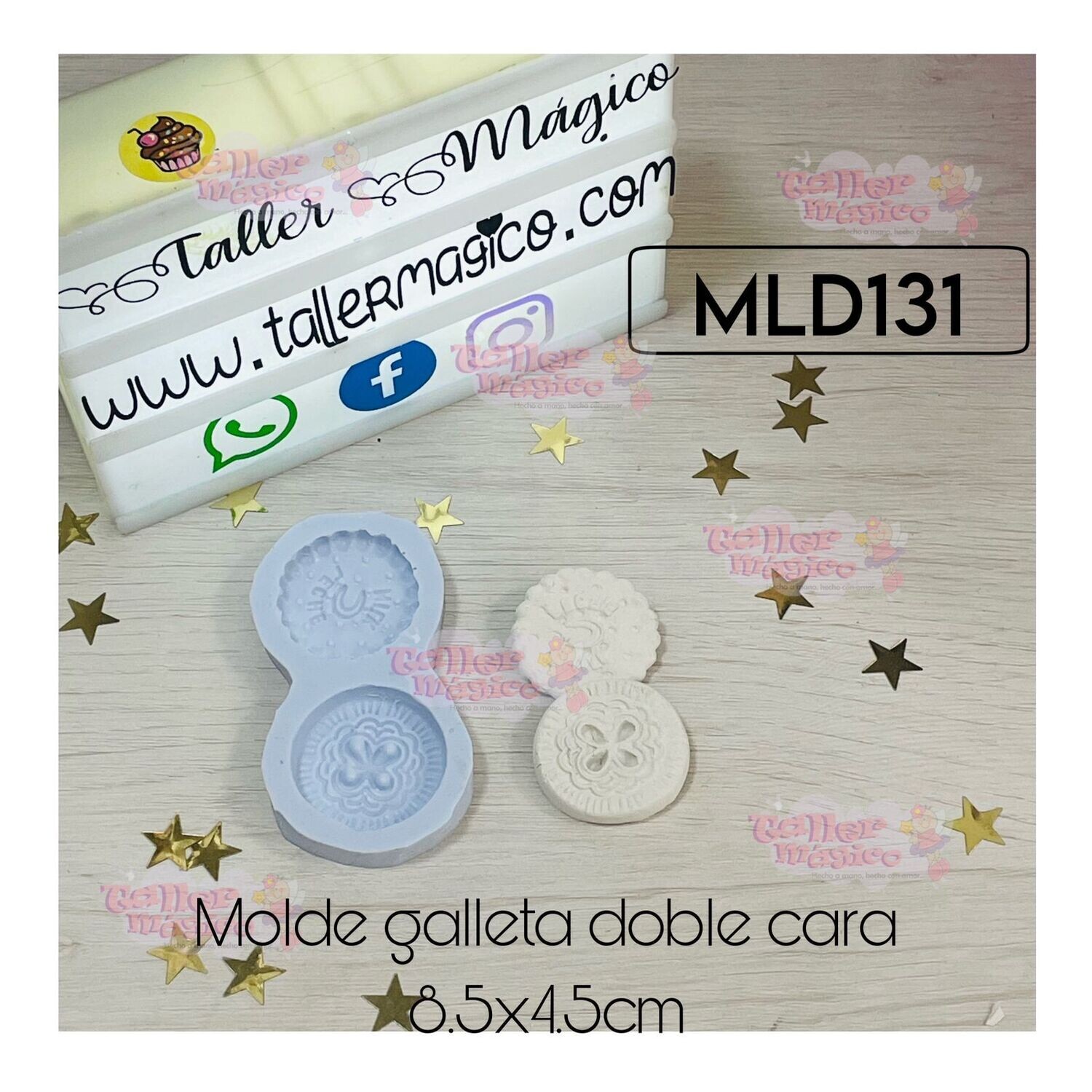 MOLDE GALLETA DOBLE CARA 8.5X4.5