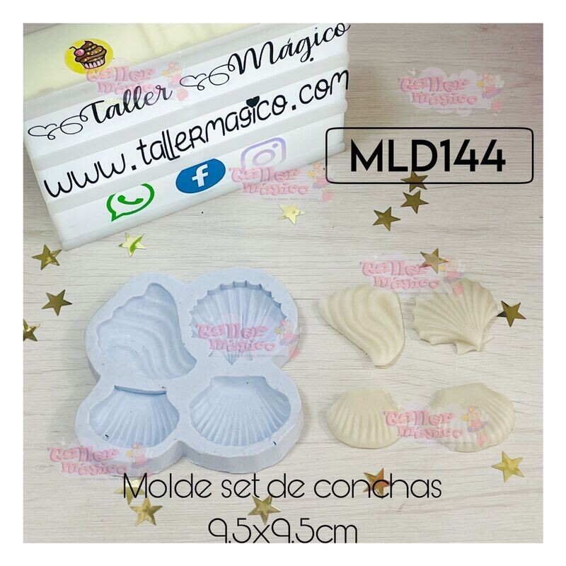 MOLDE SET DE CONCHAS 9.5X9.5CM