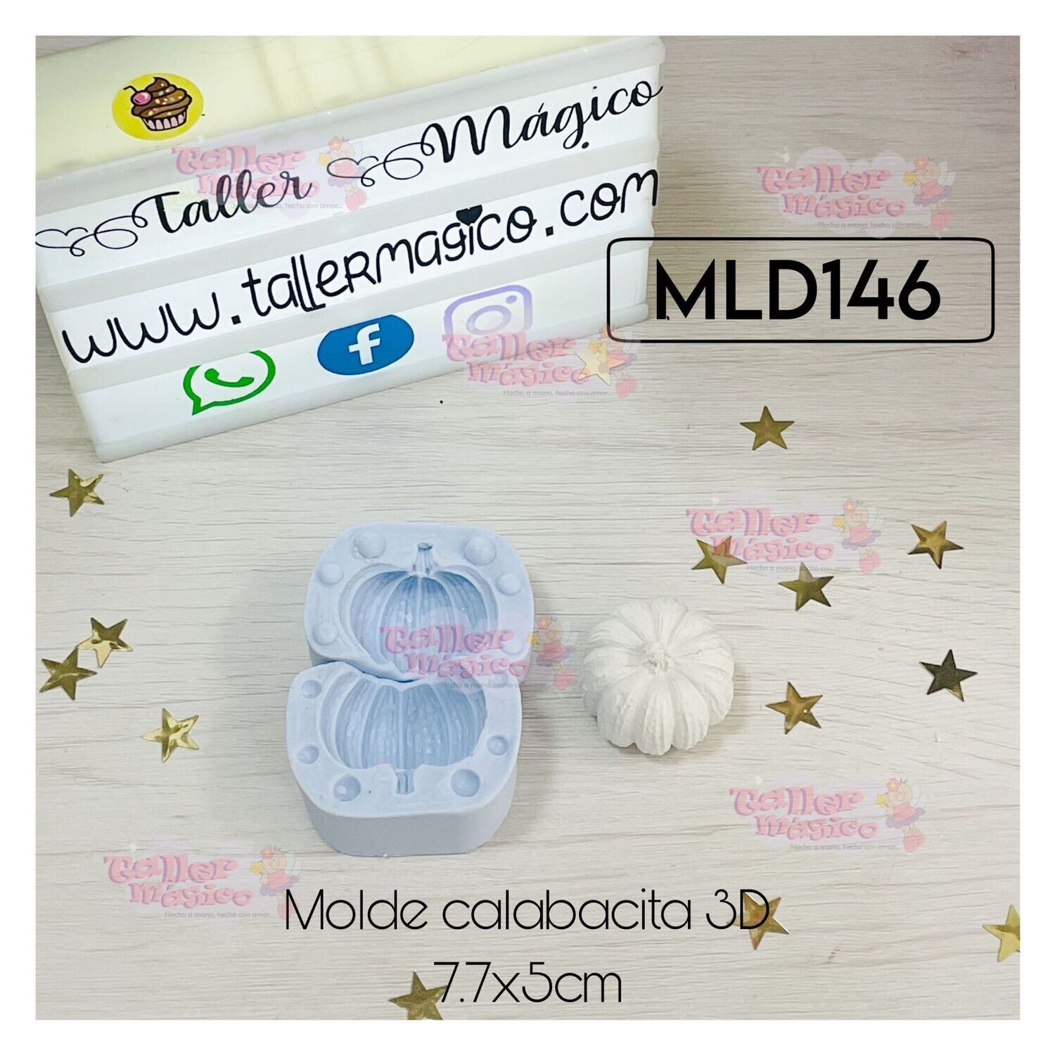 MOLDE CALABACITA 3D 7.7X5CM