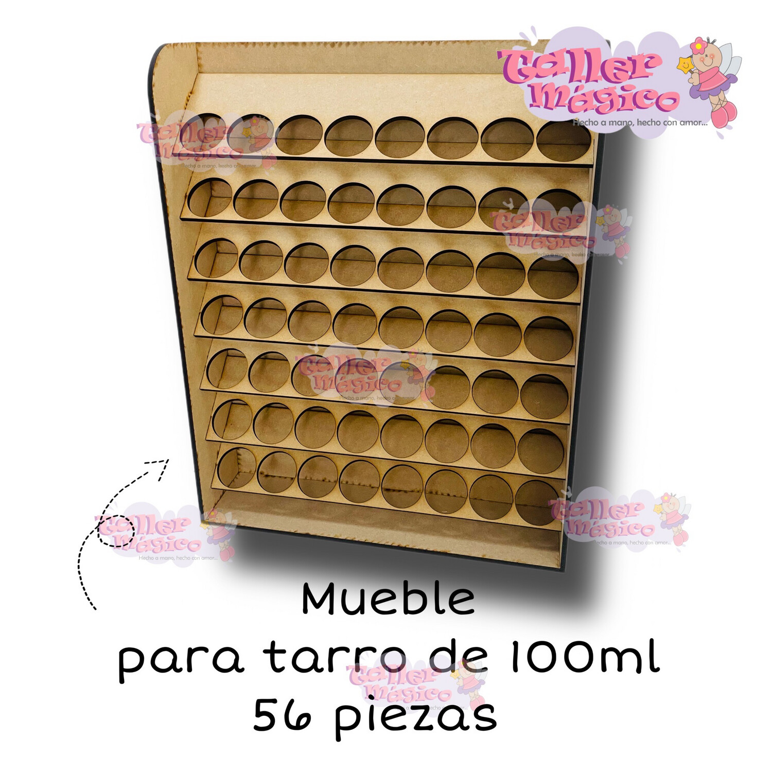 MUEBLE TARRO 100ml 56pzas