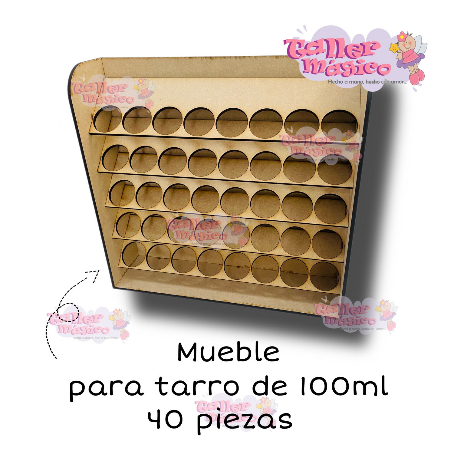 MUEBLE TARRO 100ml 40pzas