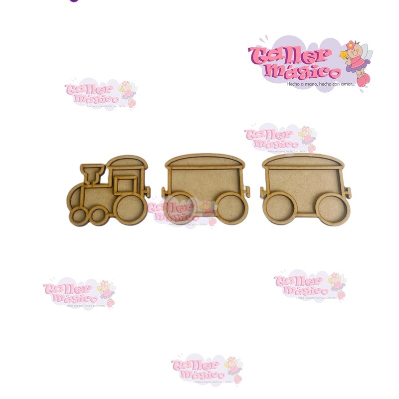 TREN TIERNO NAVIDEÑO VITRAL 10CM