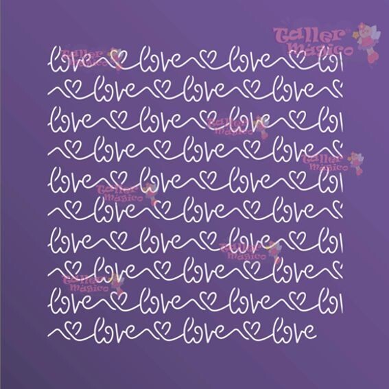 LOVE CURSIVA 20X25
