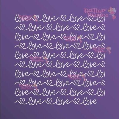 LOVE CURSIVA 20X25