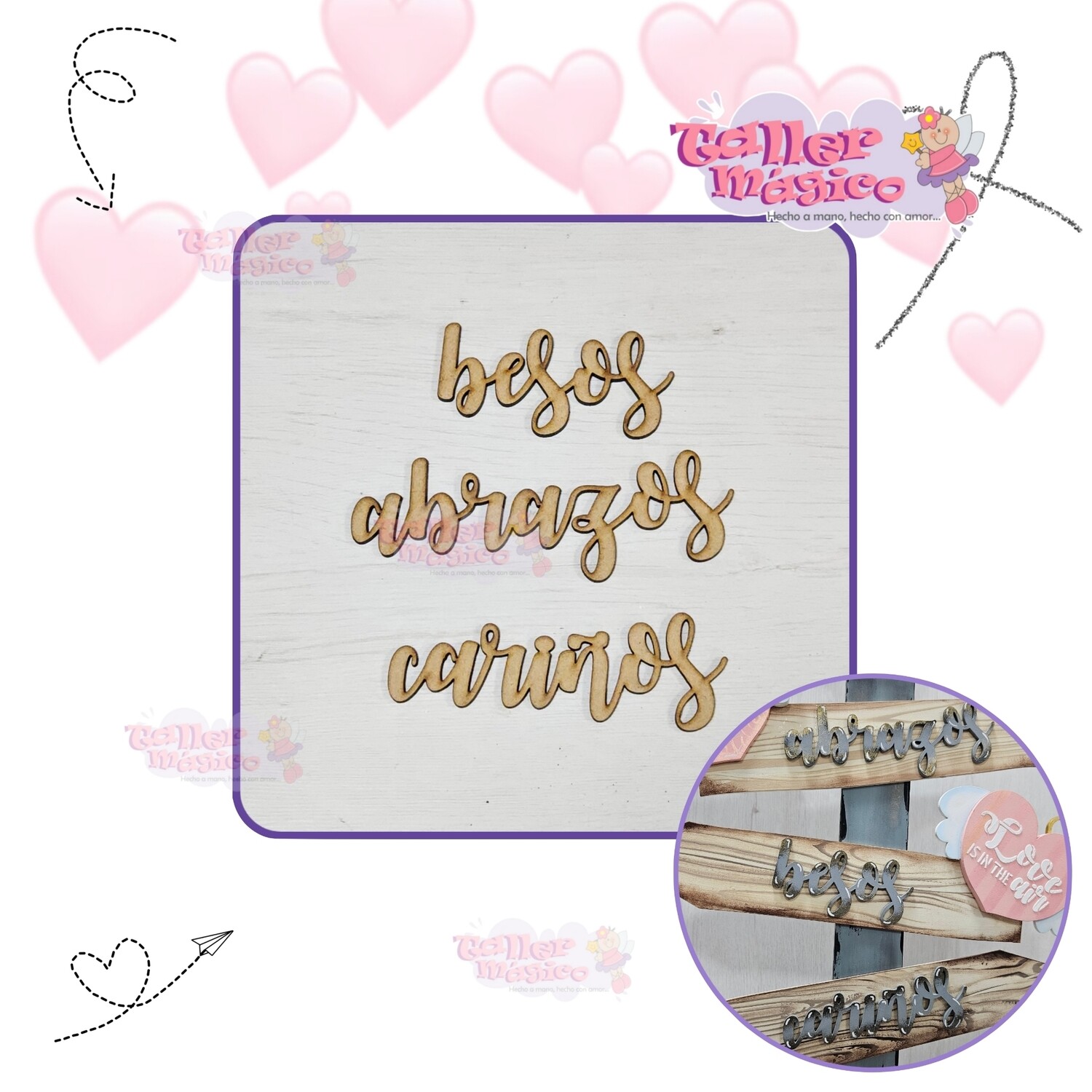LETRAS ABRAZOS, BESOS, CARIÑOS
