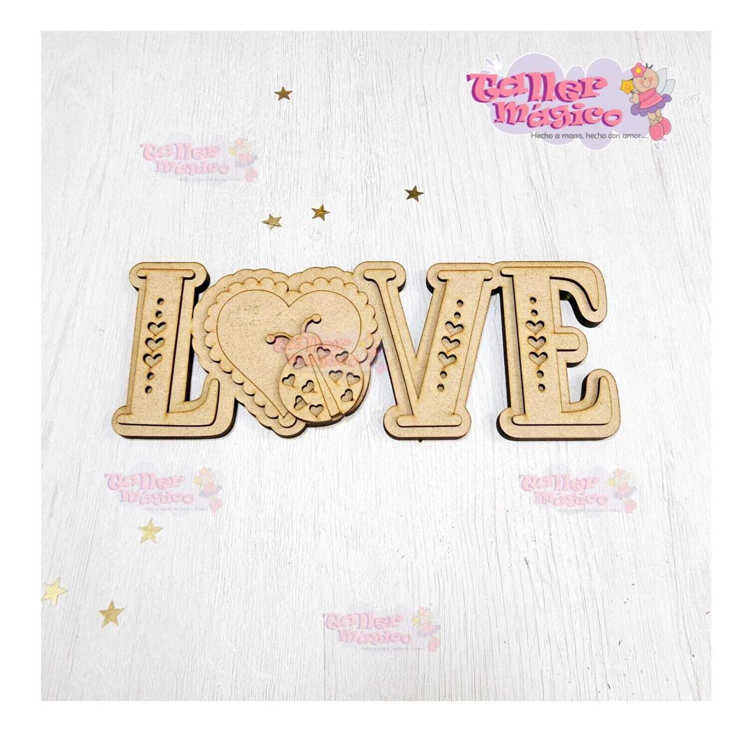 LOVE CATARINAS 30X12