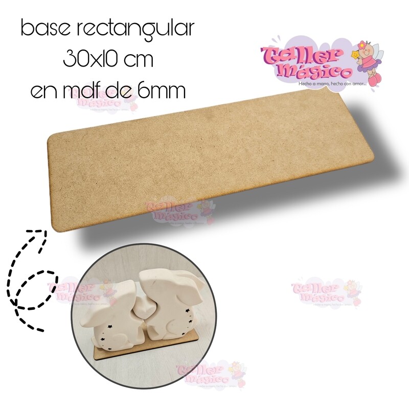 BASE RECTANGULAR 6MM 30X10