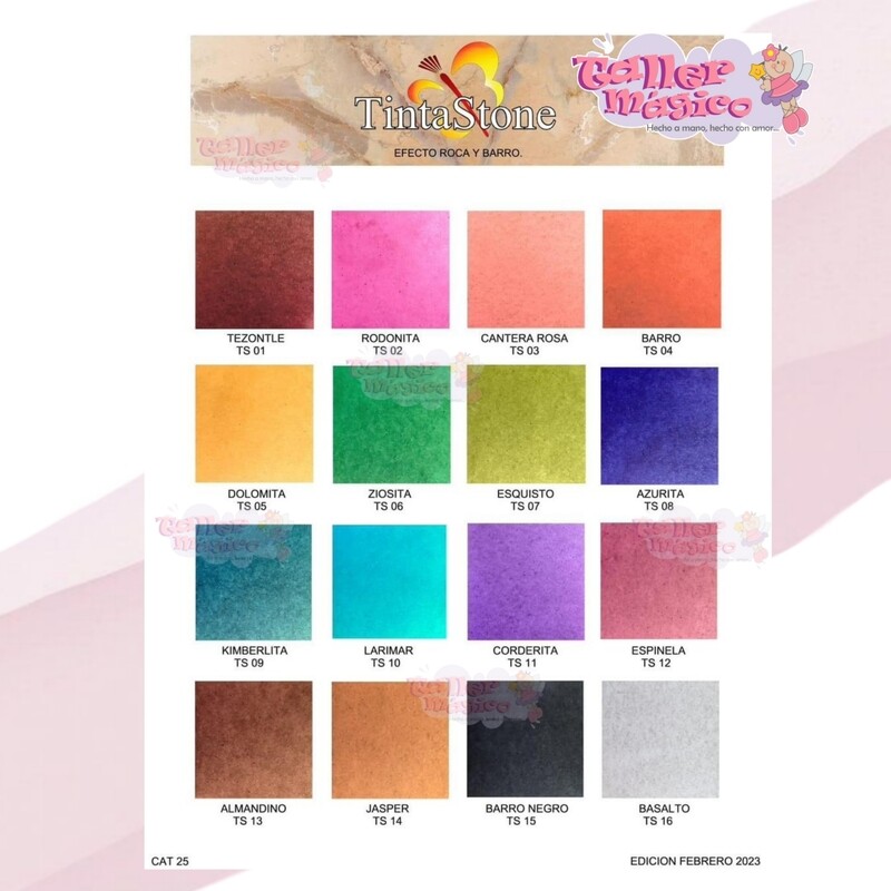 PAQ TINTAS STONE 16pzas