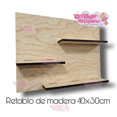 RETABLO DE MADERA 40X30