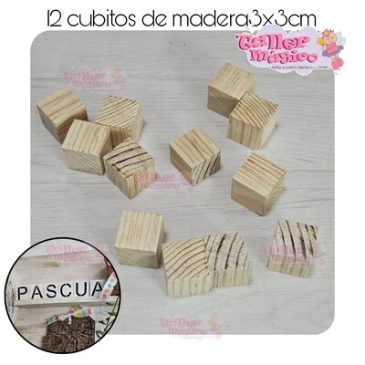CUBITOS DE MADERA 3X3