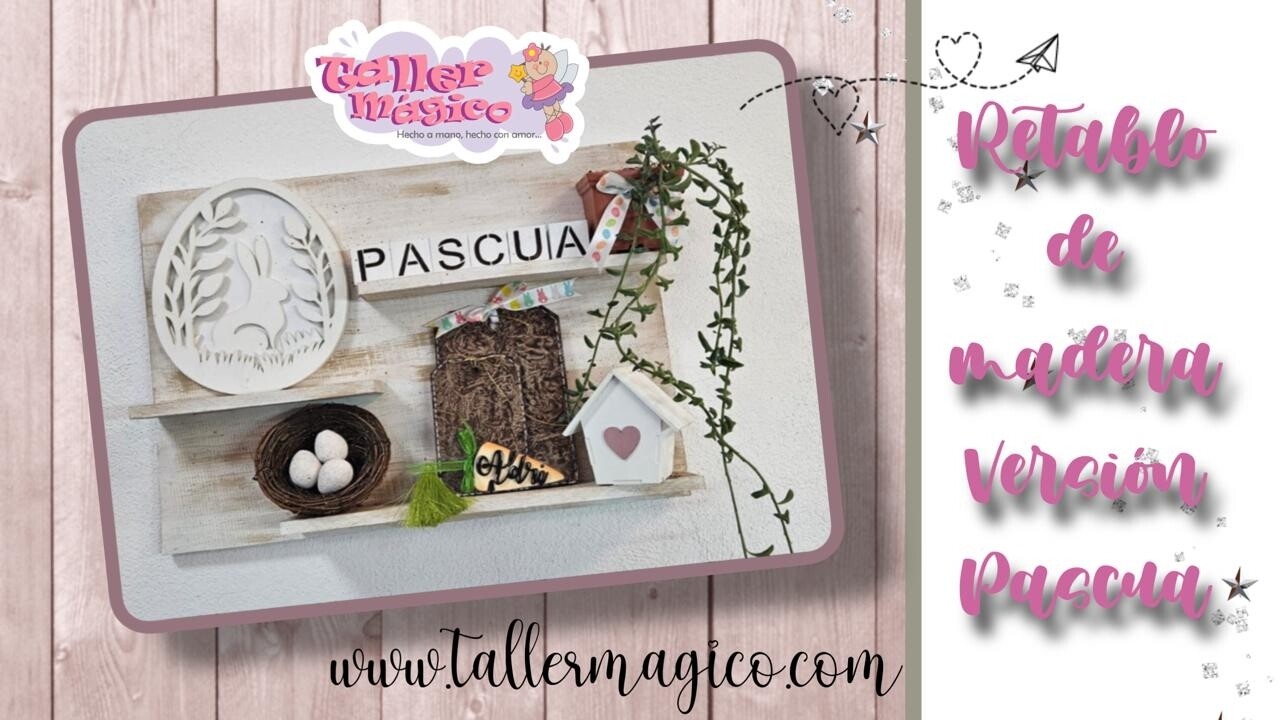 RETABLO DE MADERA PASCUA (CAJA MÁGICA)