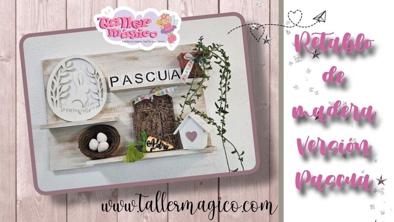 RETABLO DE MADERA PASCUA (CAJA MÁGICA)