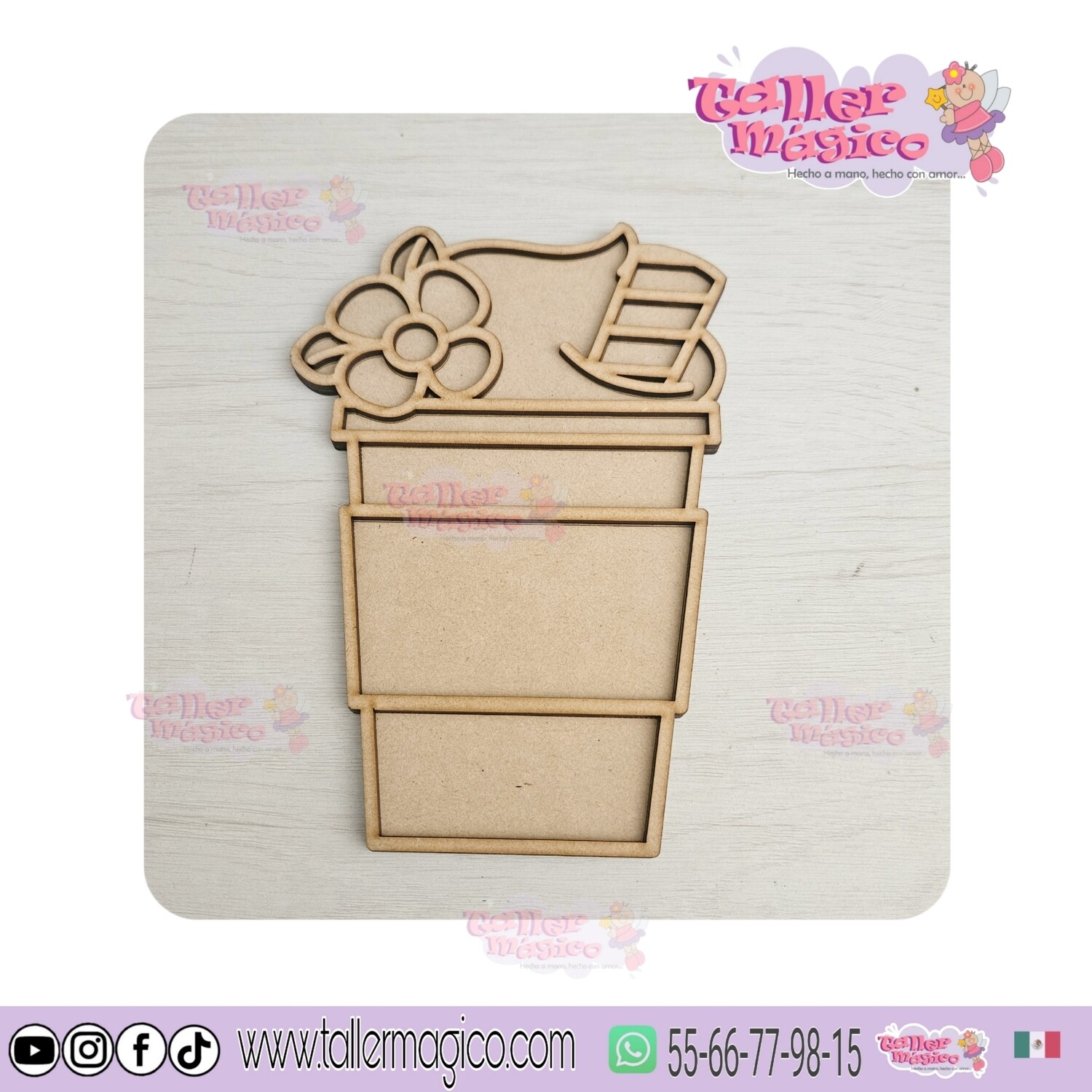 FRAPPE DE FLOR VITRAL