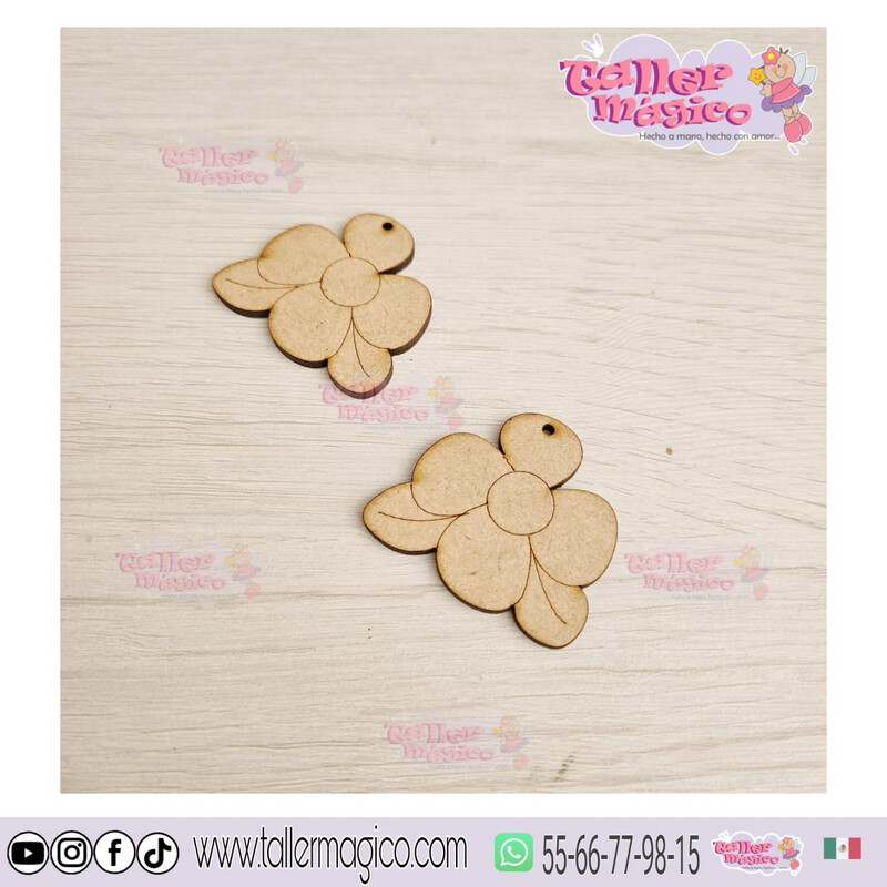 LLAVERO FLOR 5cm (2 pzs)