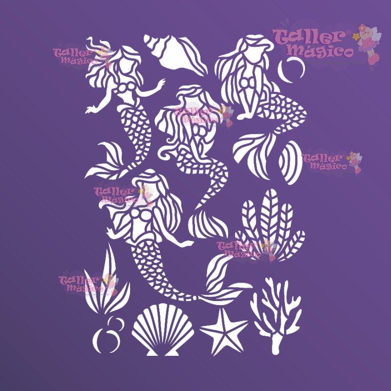 LITTLE MERMAIDS NICE 14X14 STSM225