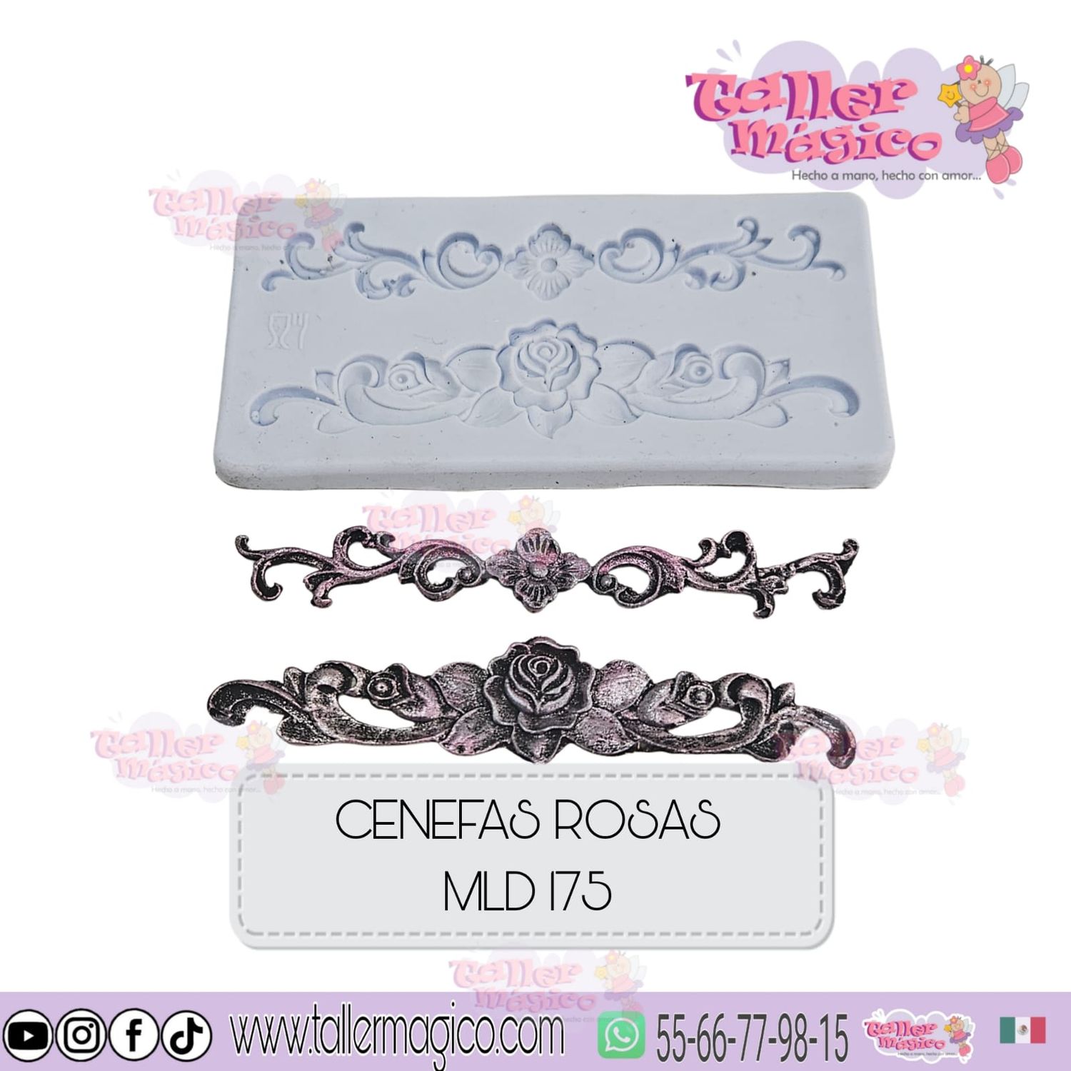 MOLDE CENEFA ROSAS