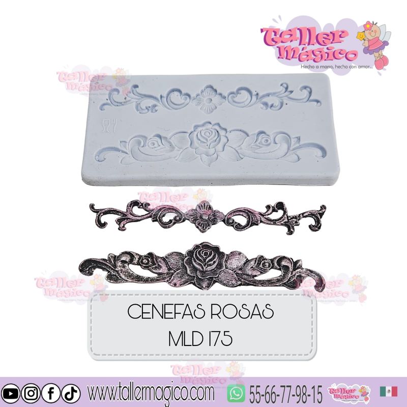 MOLDE CENEFA ROSAS