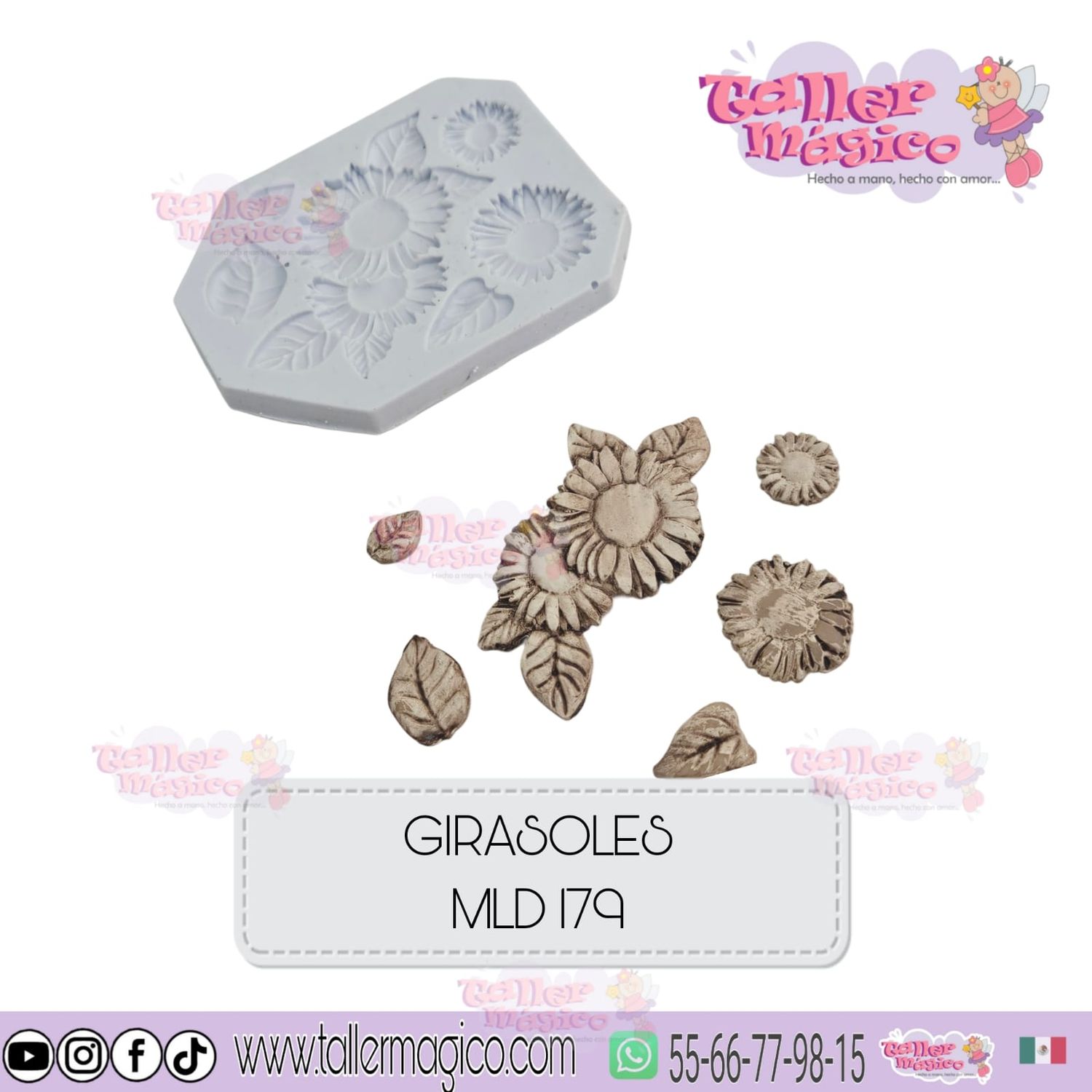 MOLDE GIRASOLES
