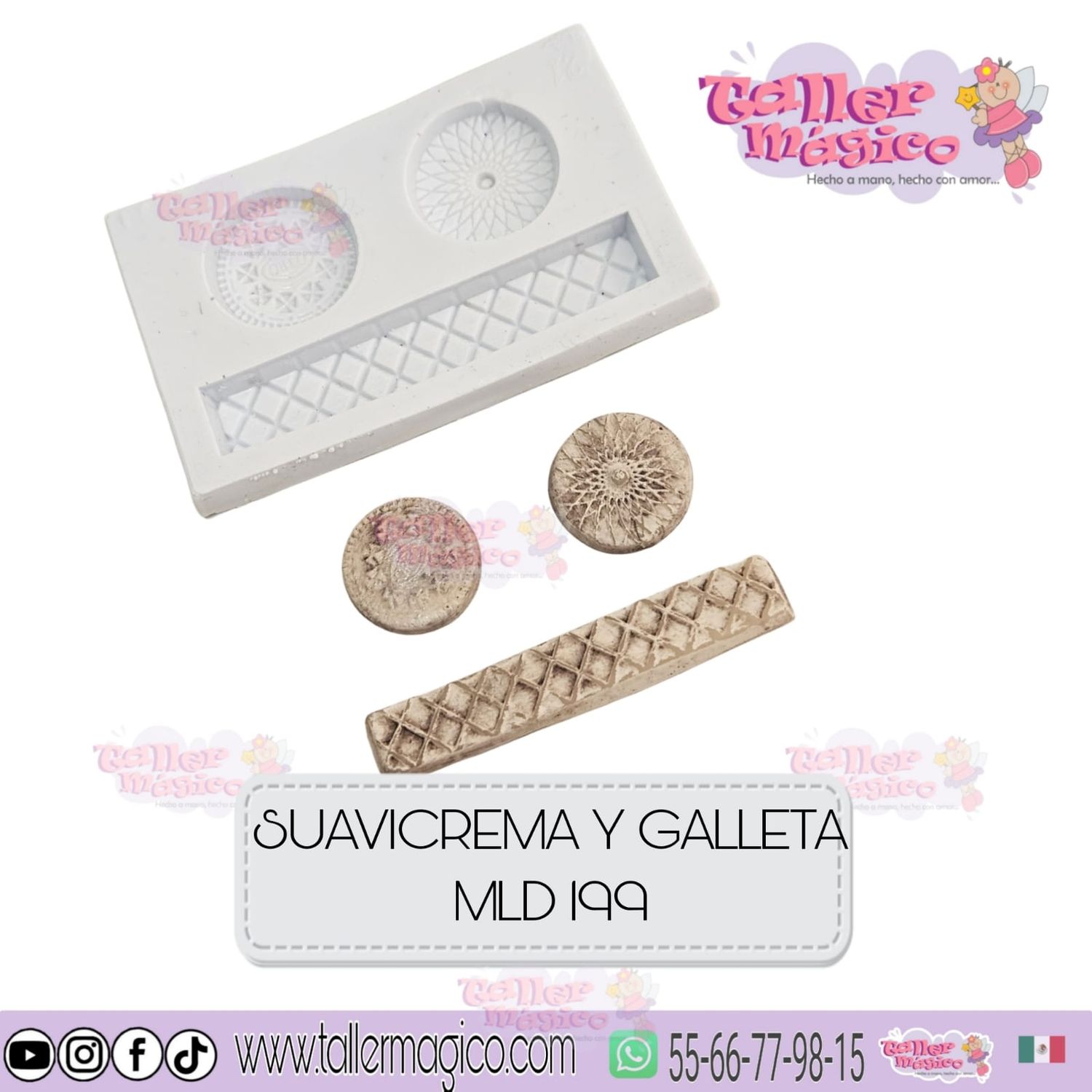 MOLDE SUAVICREMA Y GALLETAS