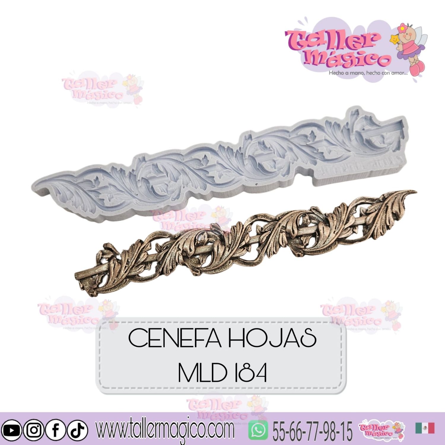 MOLDE CENEFAS HOJAS