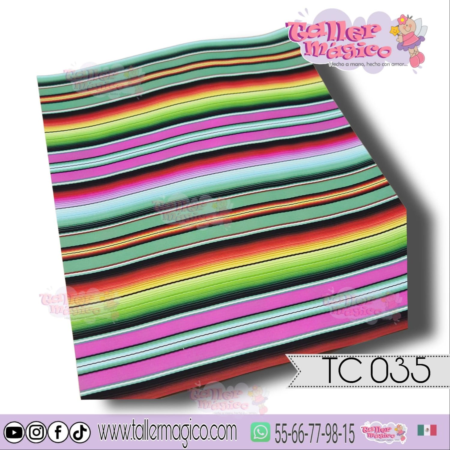 CROMO SARAPE VERDE TC 035