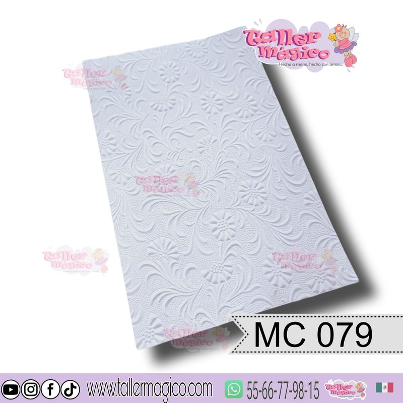 CROMO FONDO TEXTUROZADO BLANCO MC 079
