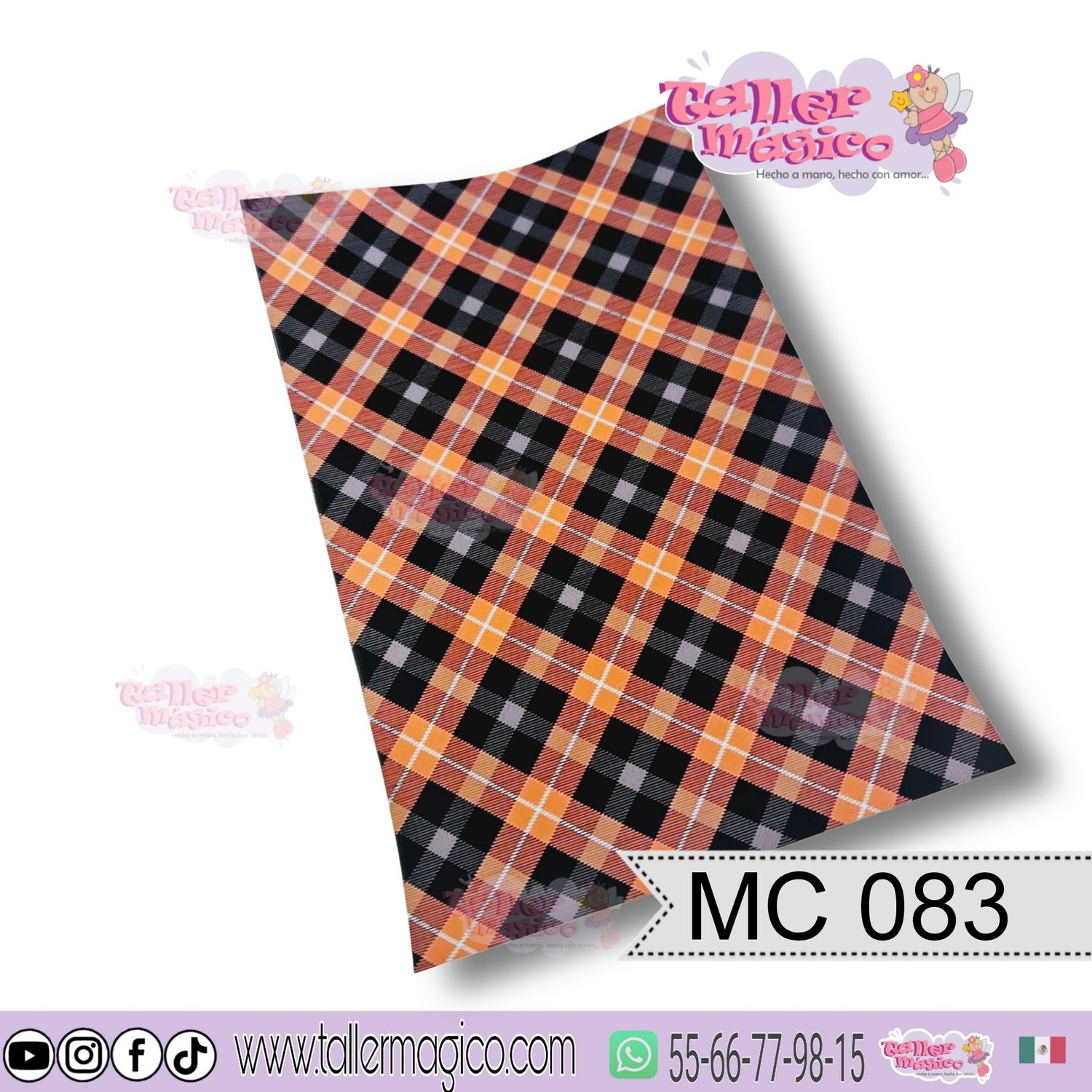 CROMO MASCOTA NARANJA NEGRO MC 083