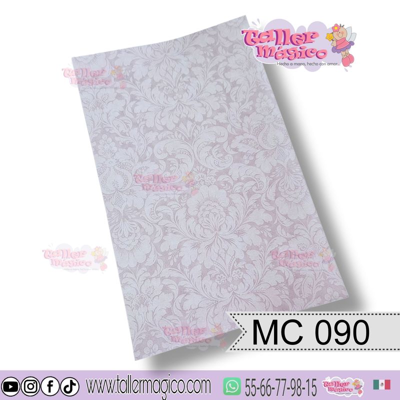 CROMO FONDO DAMASK ROSITA MC 090
