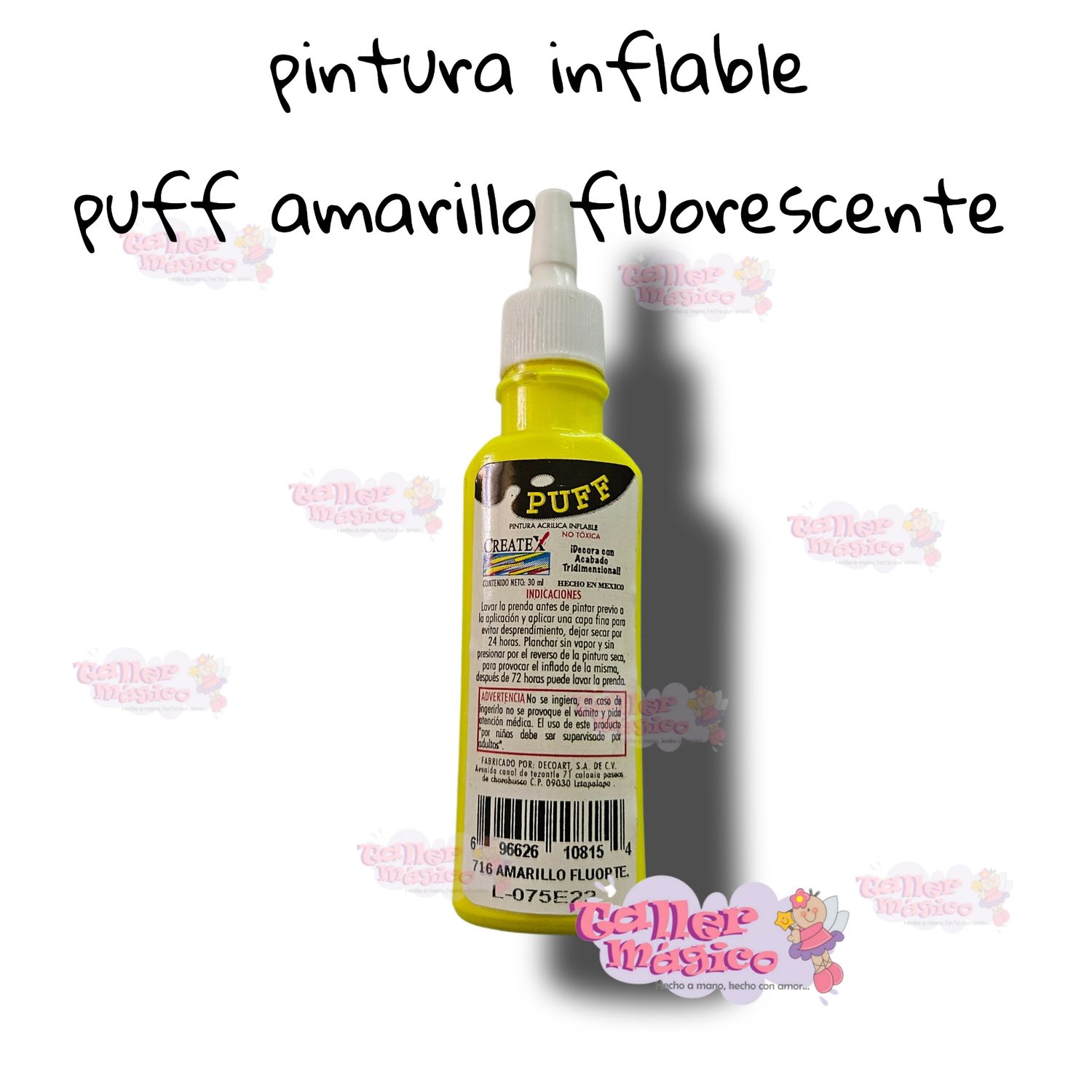 PUFF AMARILLO FLUORESCENTE