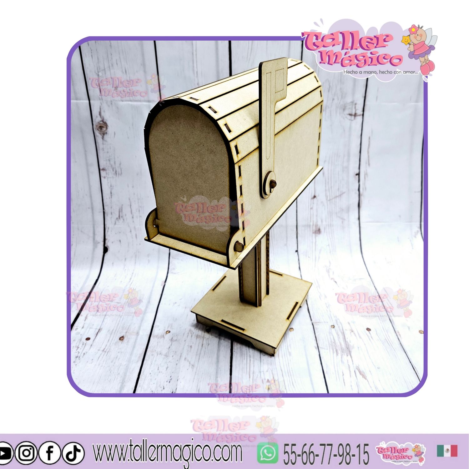 BUZON CON PEDESTAL LASER