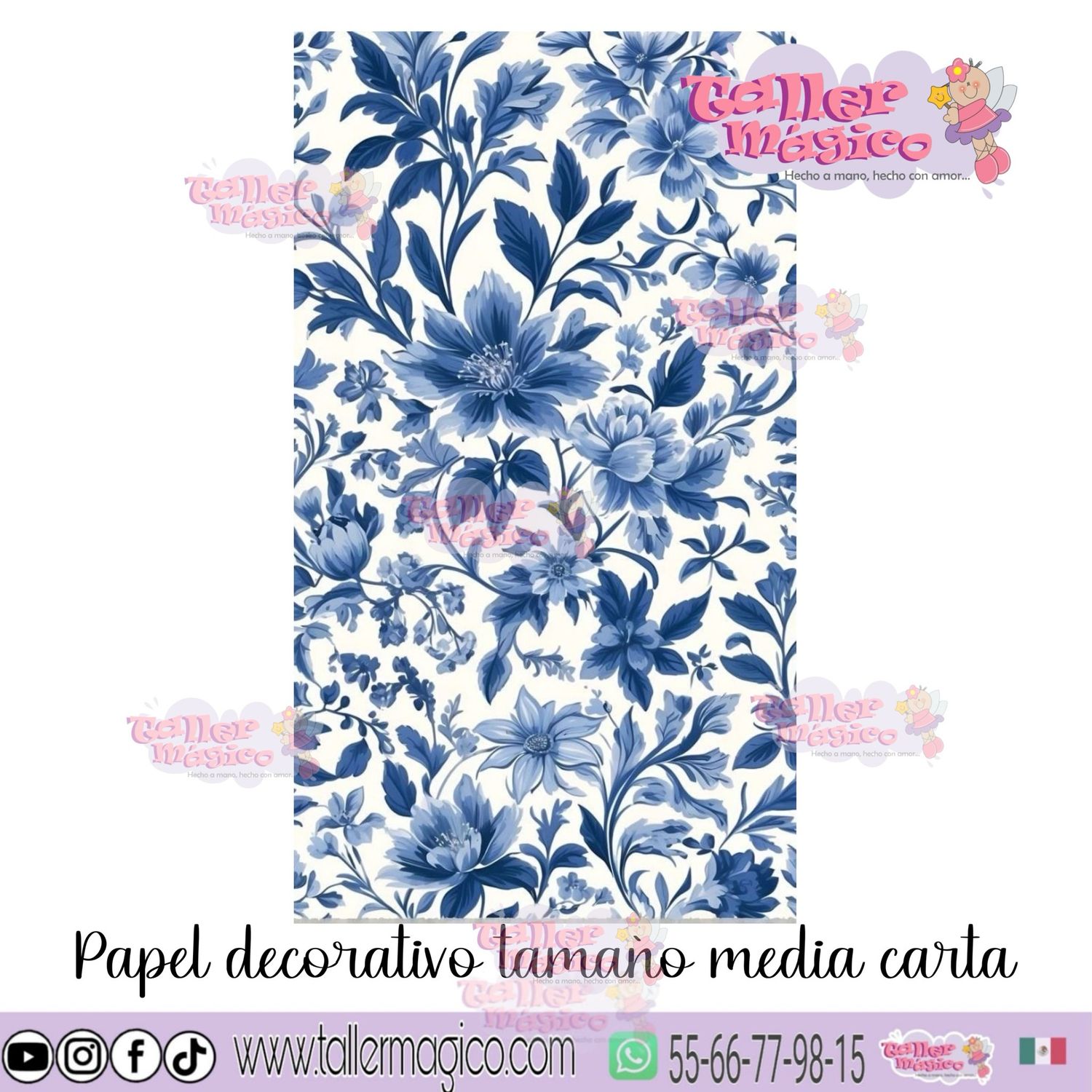 CROMO “ACUARELA AZUL”