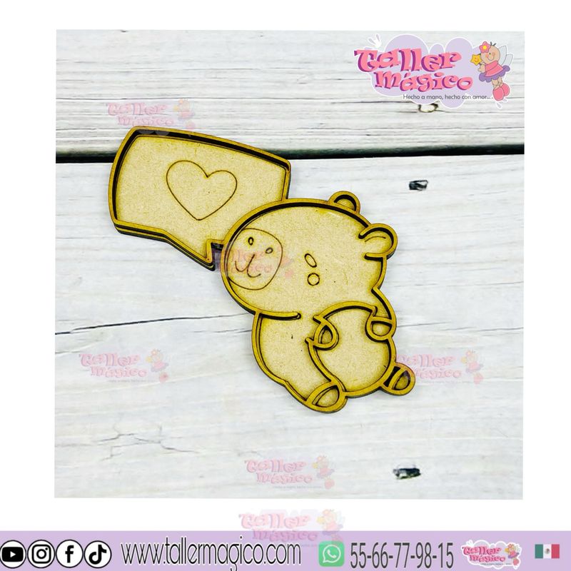 CAPIBARA PENSAMIENTO DEL AMOR VITRAL