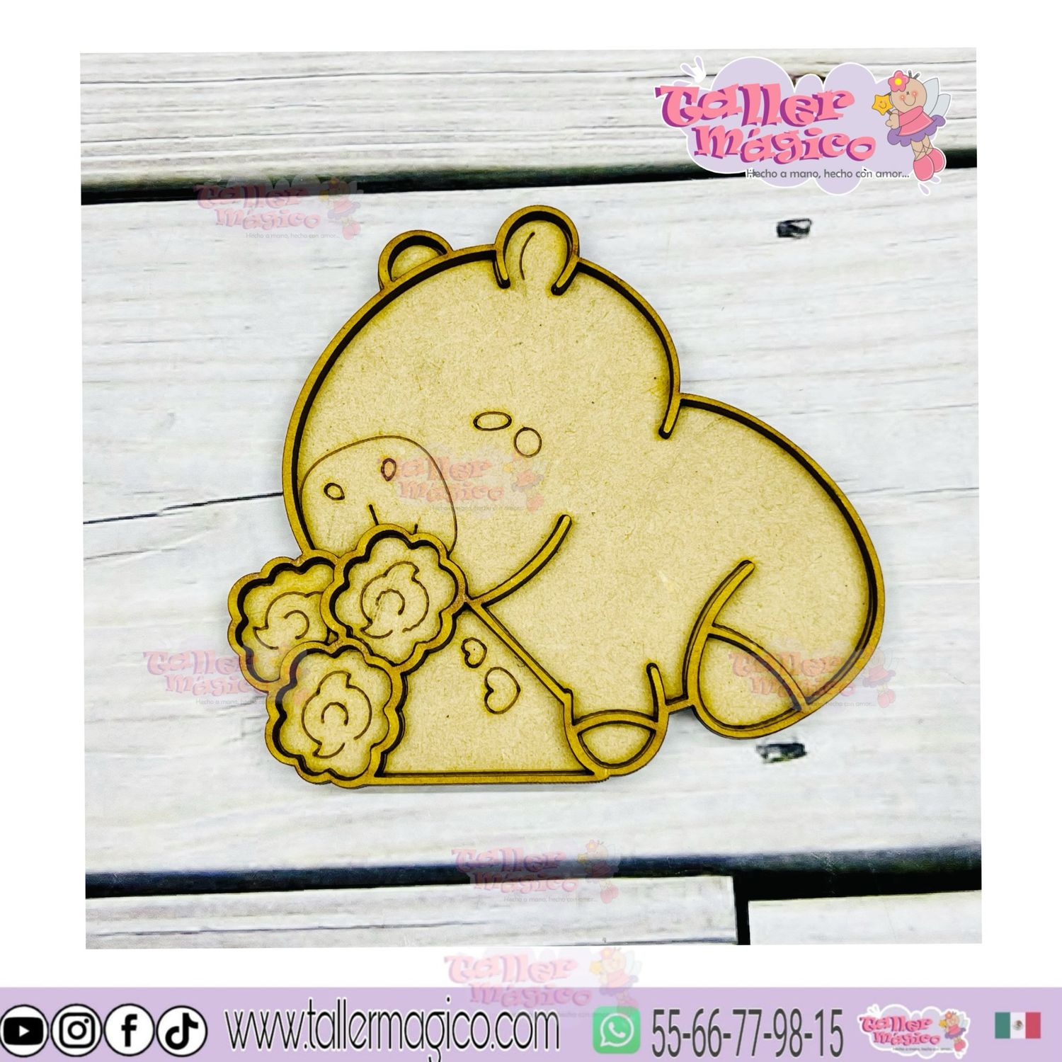 CAPIBARA RAMO FLORAL VITRAL