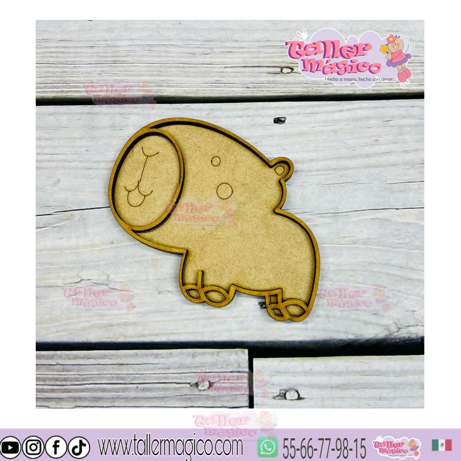 CAPIBARA TROMPITA VITRAL