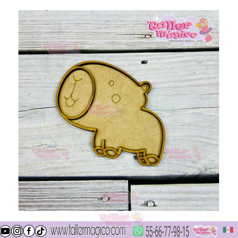 CAPIBARA TROMPITA VITRAL