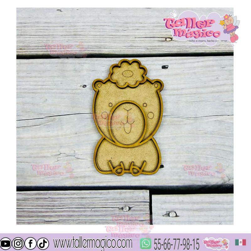 CAPIBARA FLOR VITRAL