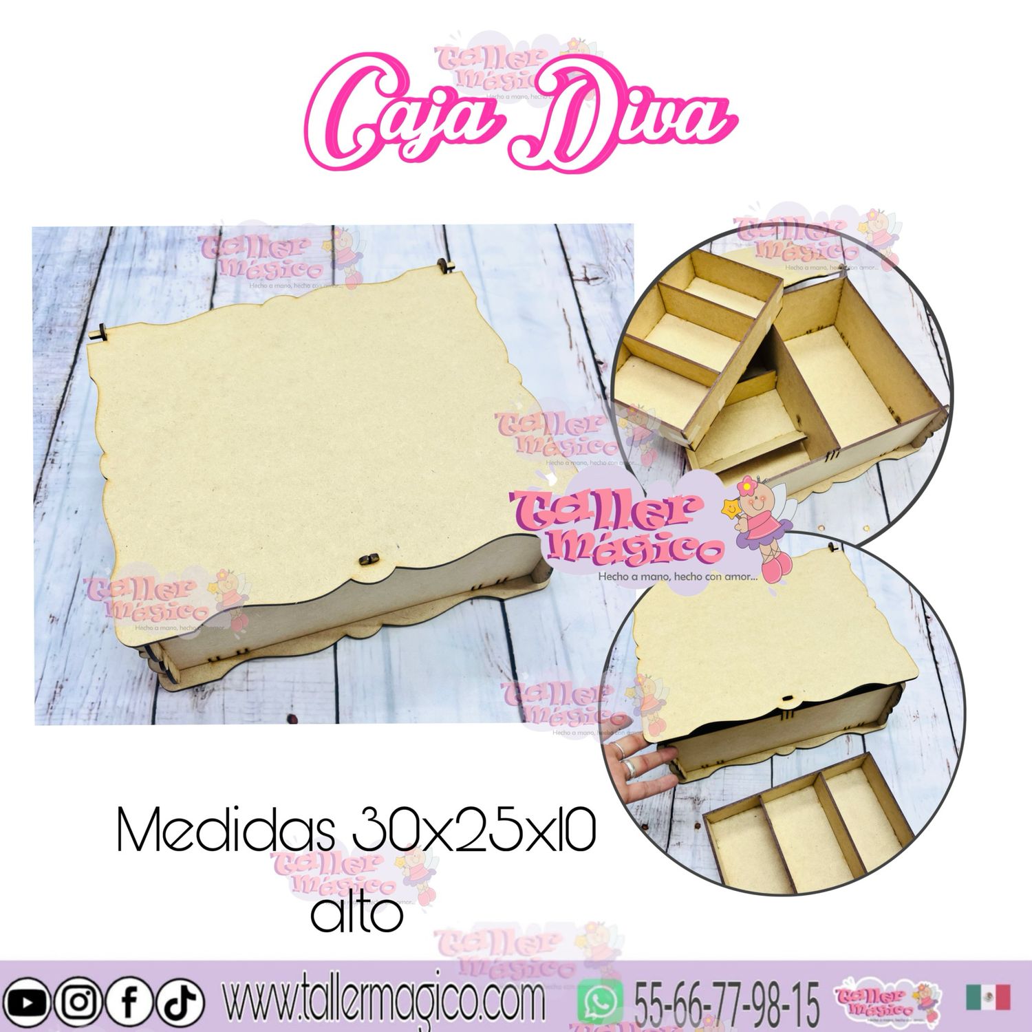 CAJA DIVA CORTE LÁSER