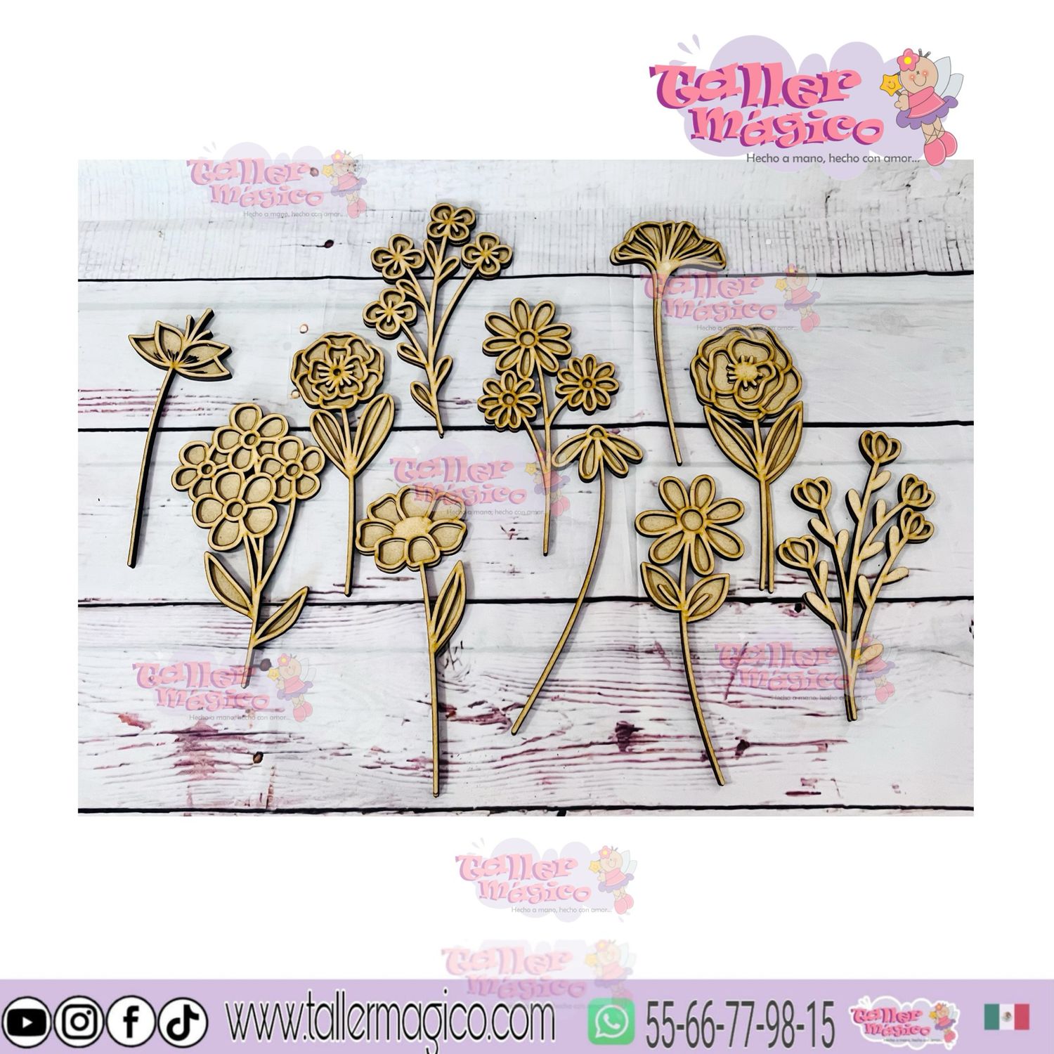 FLORES VITRAL 20CM