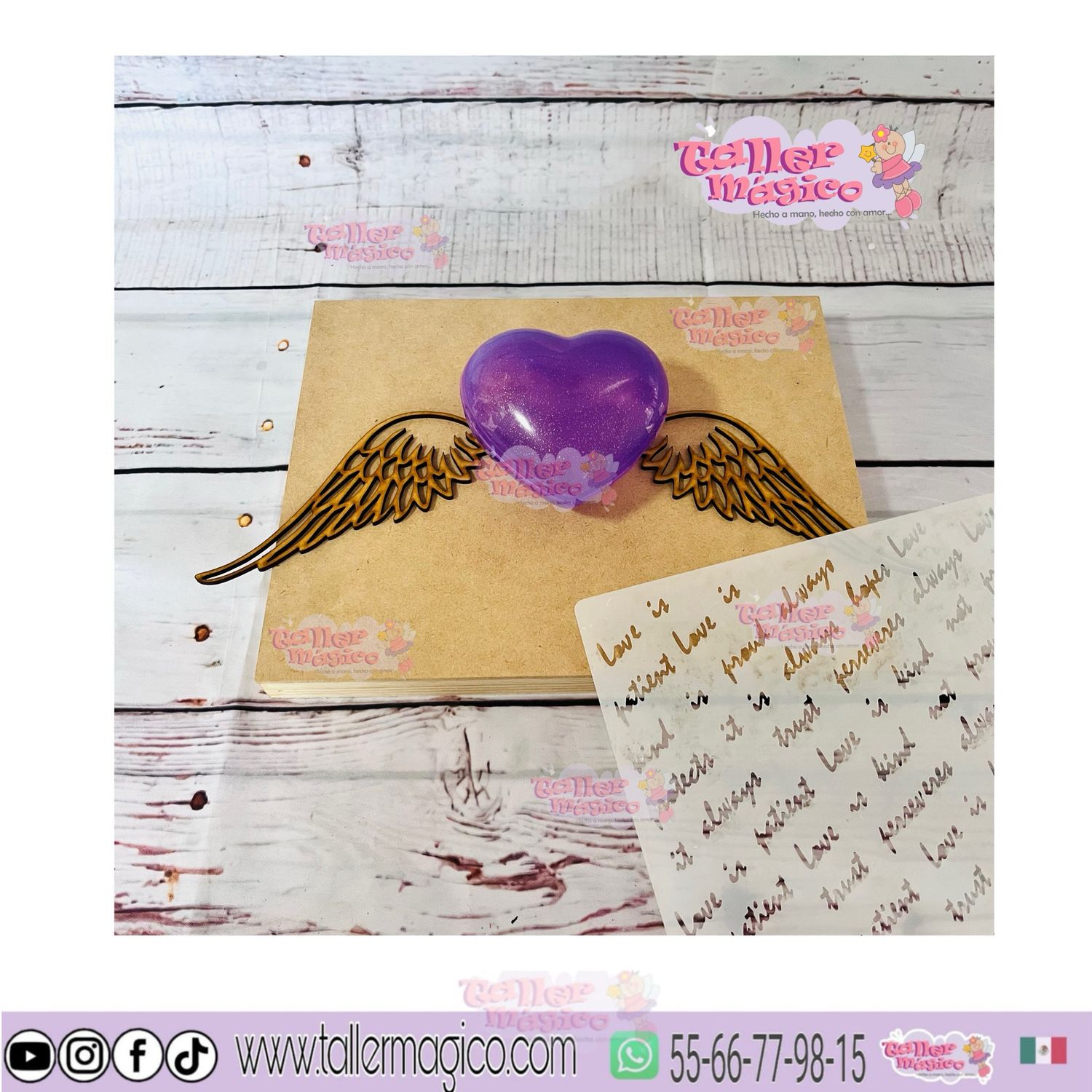 KIT BASTIDOR ALAS CORAZÓN TANAÑO CARTA